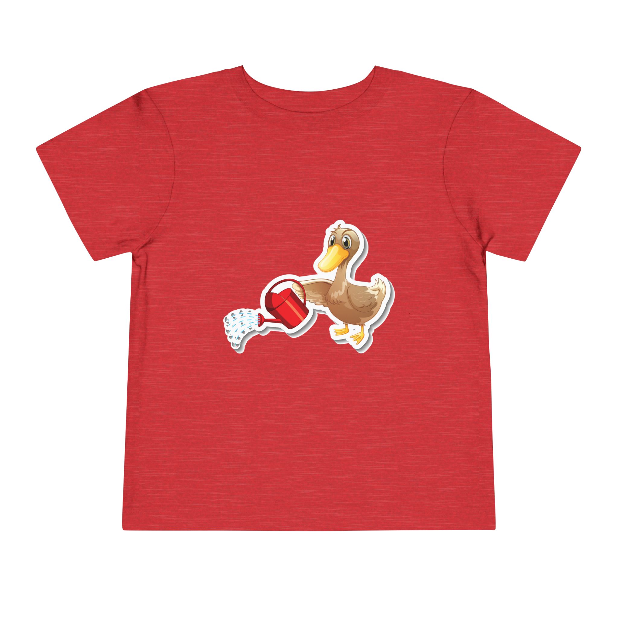 Cute Duck with Watering Can Toddler T-Shirt – Adorable Garden Animal Graphic Tee for Kids, Boys & Girls. - Image 25