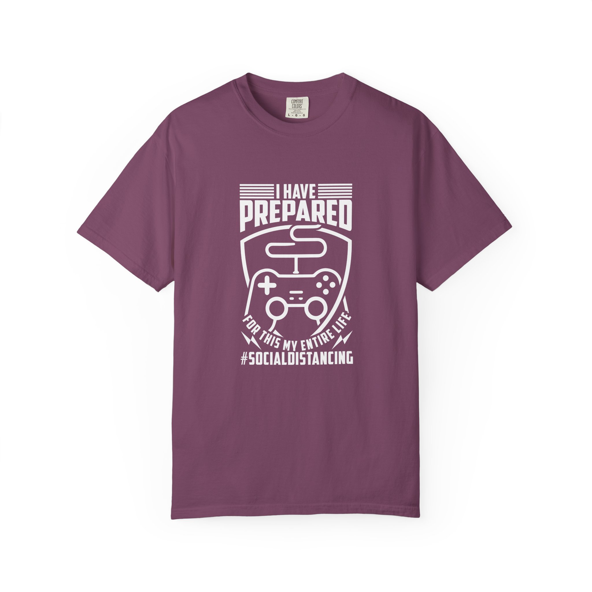 Gaming Social Distancing T-Shirt, Funny Gamer Tee, Gift for Gamers, Quarantine Humor Shirt, Video Game Apparel. - Image 25