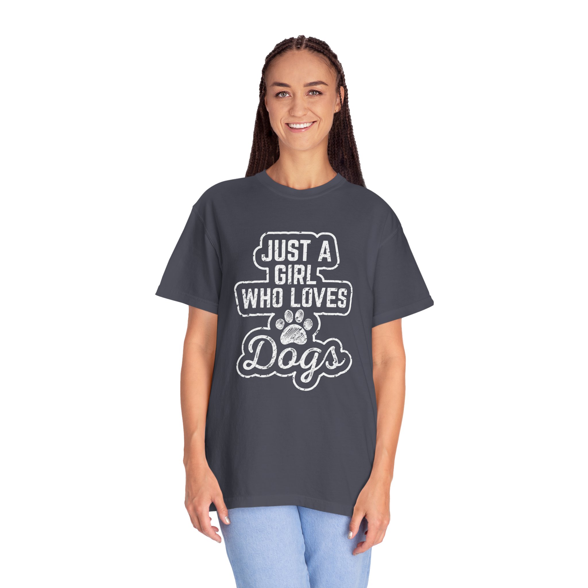 b2 - 4.3- Just a Girl Who Loves Dogs T-Shirt – Cute Dog Lover Graphic Tee for Pet Lovers & Everyday Casual Style. - Image 35