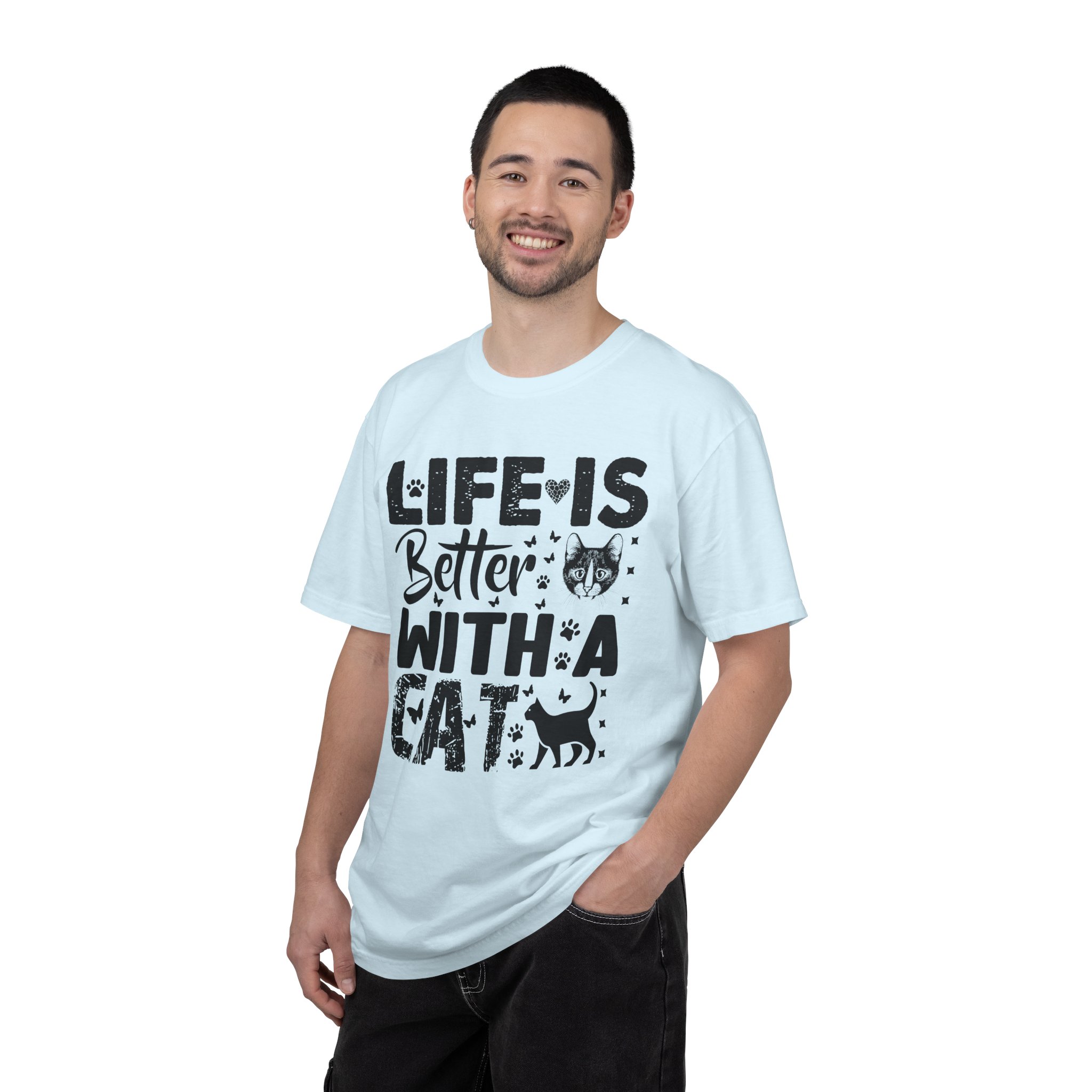 C - 5.18 - Life Is Better With A Cat lover T-Shirt. - Image 42