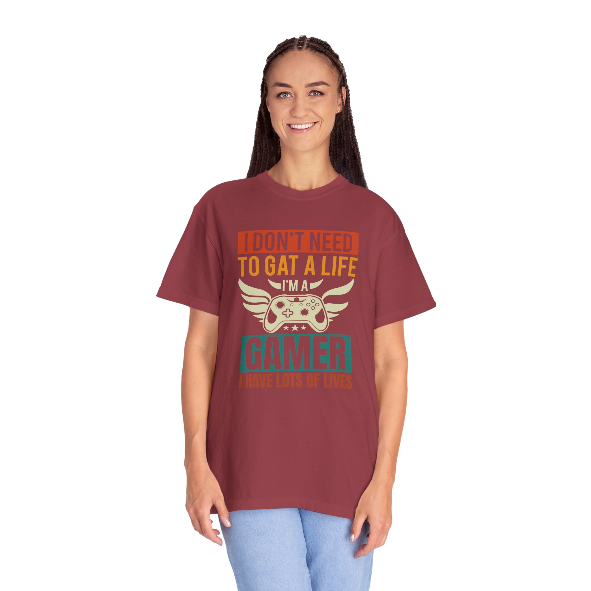 b2 - 3.19 - I Don’t Need to Get a Life, I Have Lots of Lives T-Shirt – Funny Retro Gamer Controller Graphic Tee for Humor & Classic Gaming Vibes. - Image 51