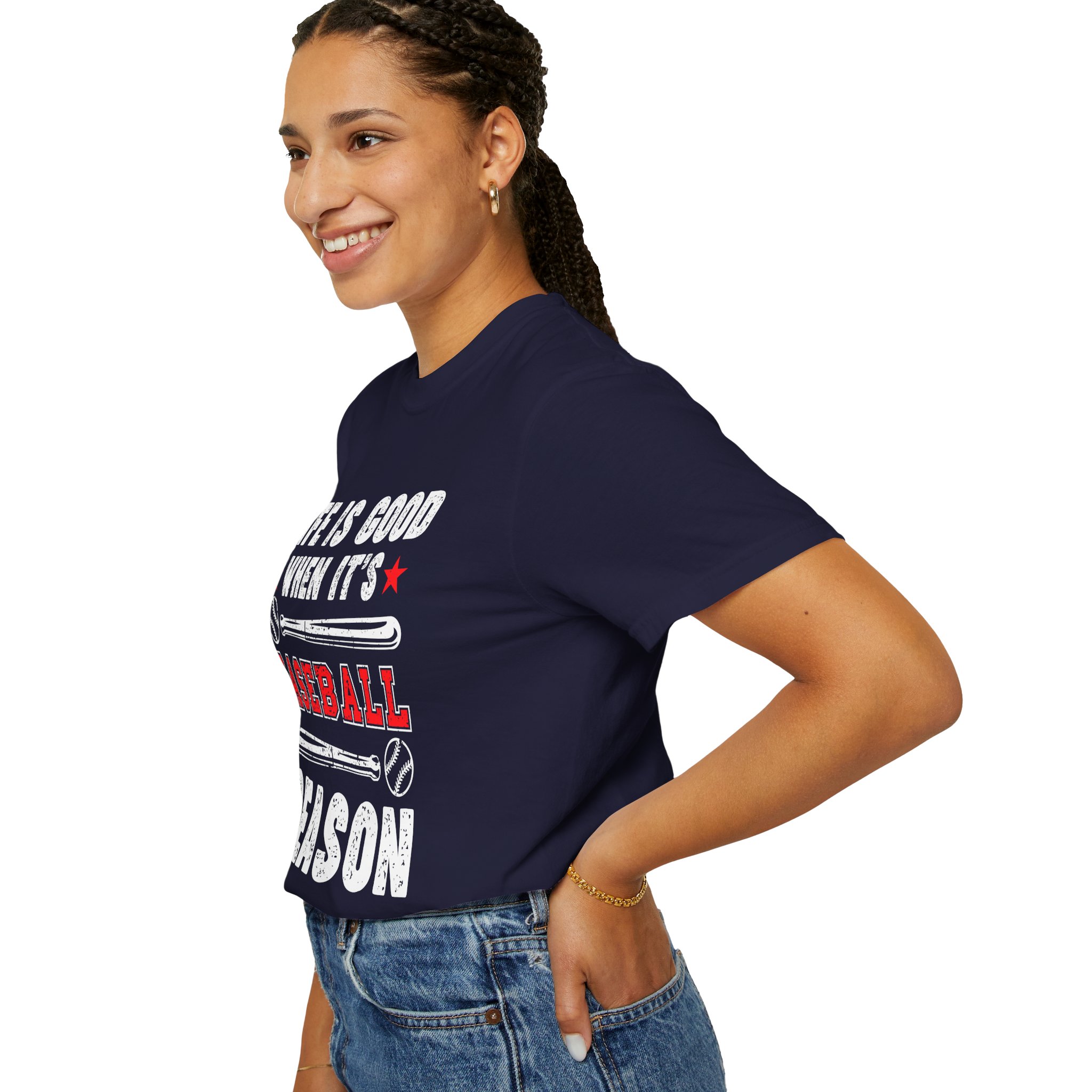 Life Is Good Baseball Season T-Shirt, Unisex Tee for Sports Lovers, Gift for Baseball Fans, Casual Wear, Summer Vibes, Game Day Apparel. - Image 29