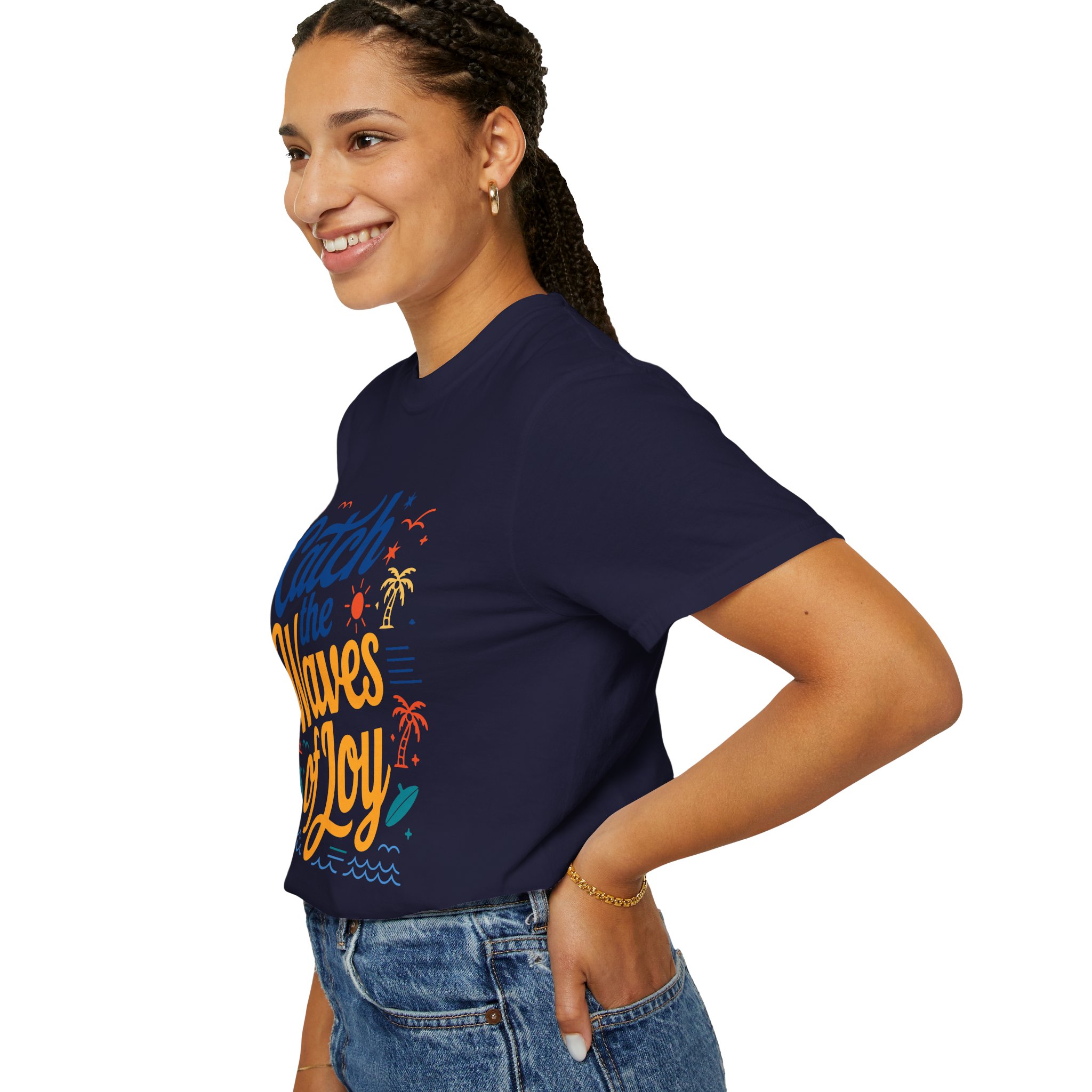 Catch the Waves of Joy T-Shirt, Beachwear, Summer Apparel, Unisex Fashion, Vacation Shirt, Gift for Surfers. - Image 21