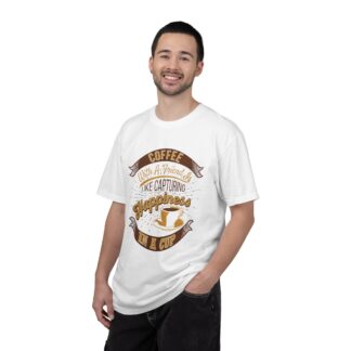 Vintage coffee lover tshirt for Coffee Moments - Capturing Happiness In a Cup Unisex Tee - Image 2