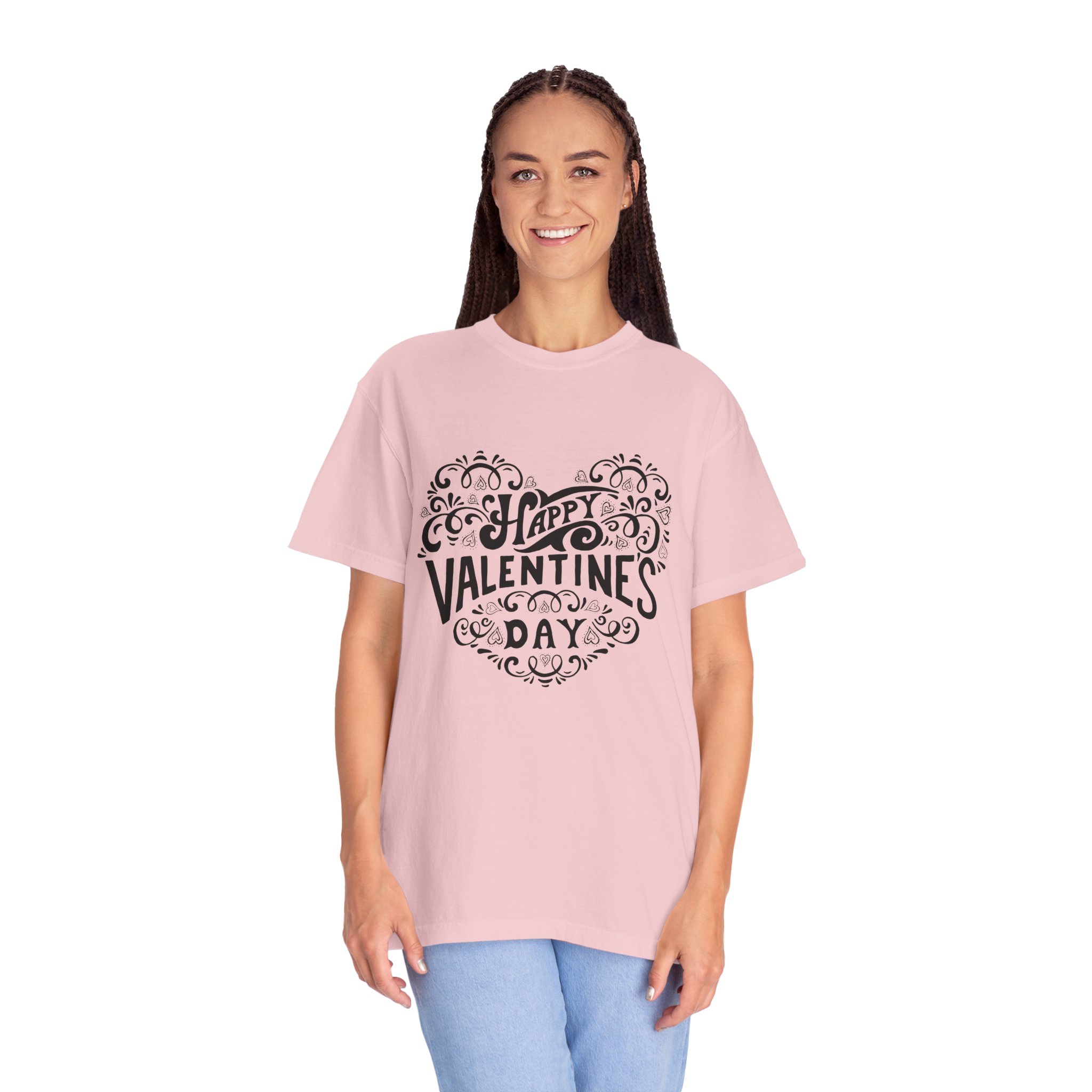 Valentine's Day Tee, Happy Valentine's Day Shirt, Unisex Love T-Shirt, Gift for Him/Her, Cute Couple Shirt - Image 3