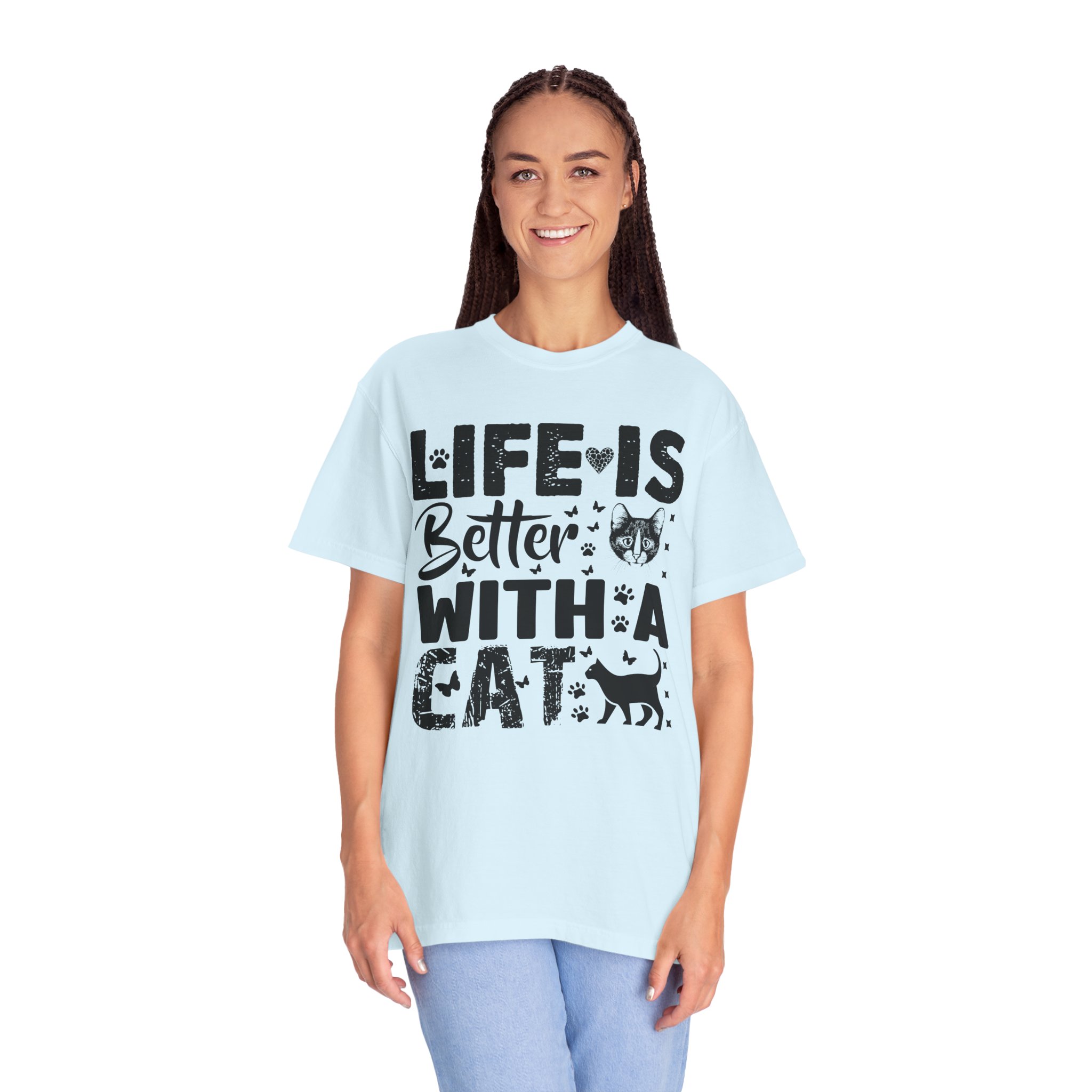 C - 5.18 - Life Is Better With A Cat lover T-Shirt. - Image 43