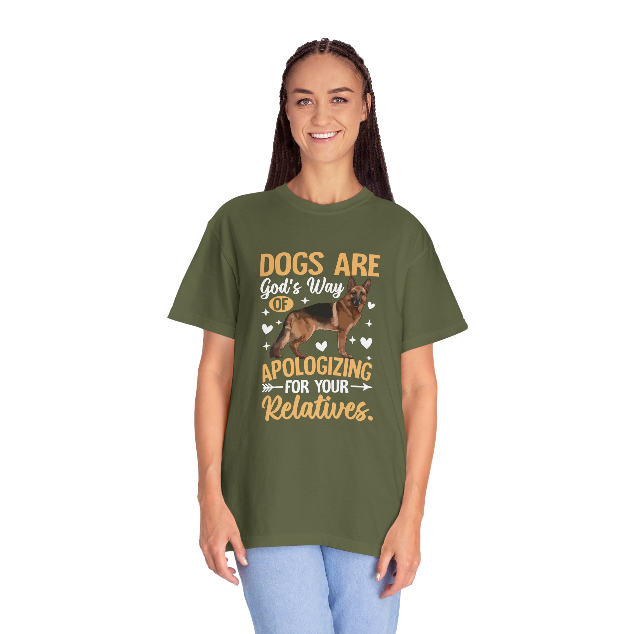 b2 - 4.1 - Dogs Are God’s Way of Apologizing for Your Relatives T-Shirt – Funny Dog Lover Graphic Tee for Humor, Pet Lovers & Playful Vibes. - Image 19