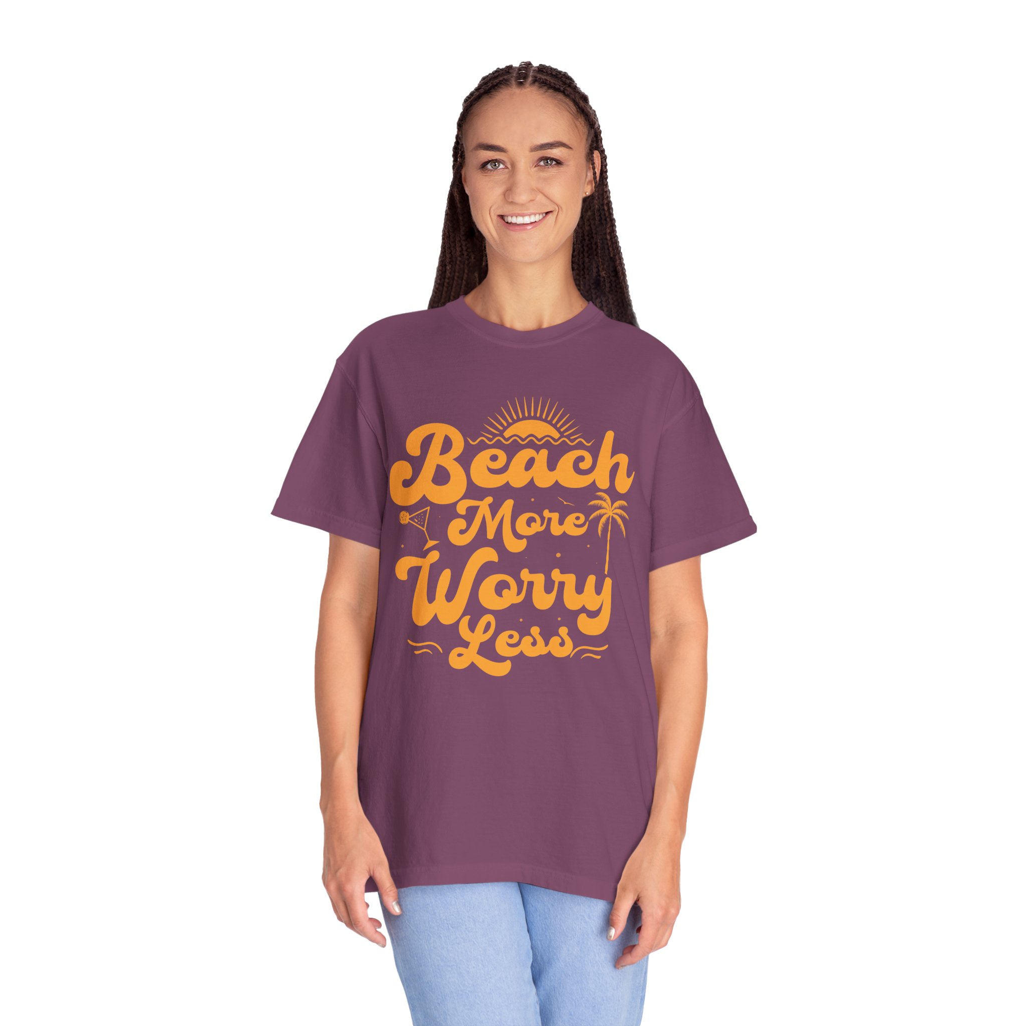 C - 13.12a - Beach Vibes T-Shirt - Unisex Garment-Dyed Tee, Summer Apparel, Gift for Beach Lovers, Vacation Outfit, Relaxing Days. - Image 43