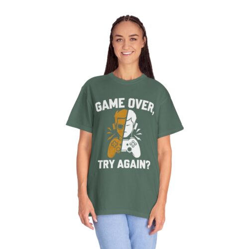 Gaming Tshirt for Boys - Playful Gamer Gift - Game Over Unisex Tee - Image 3