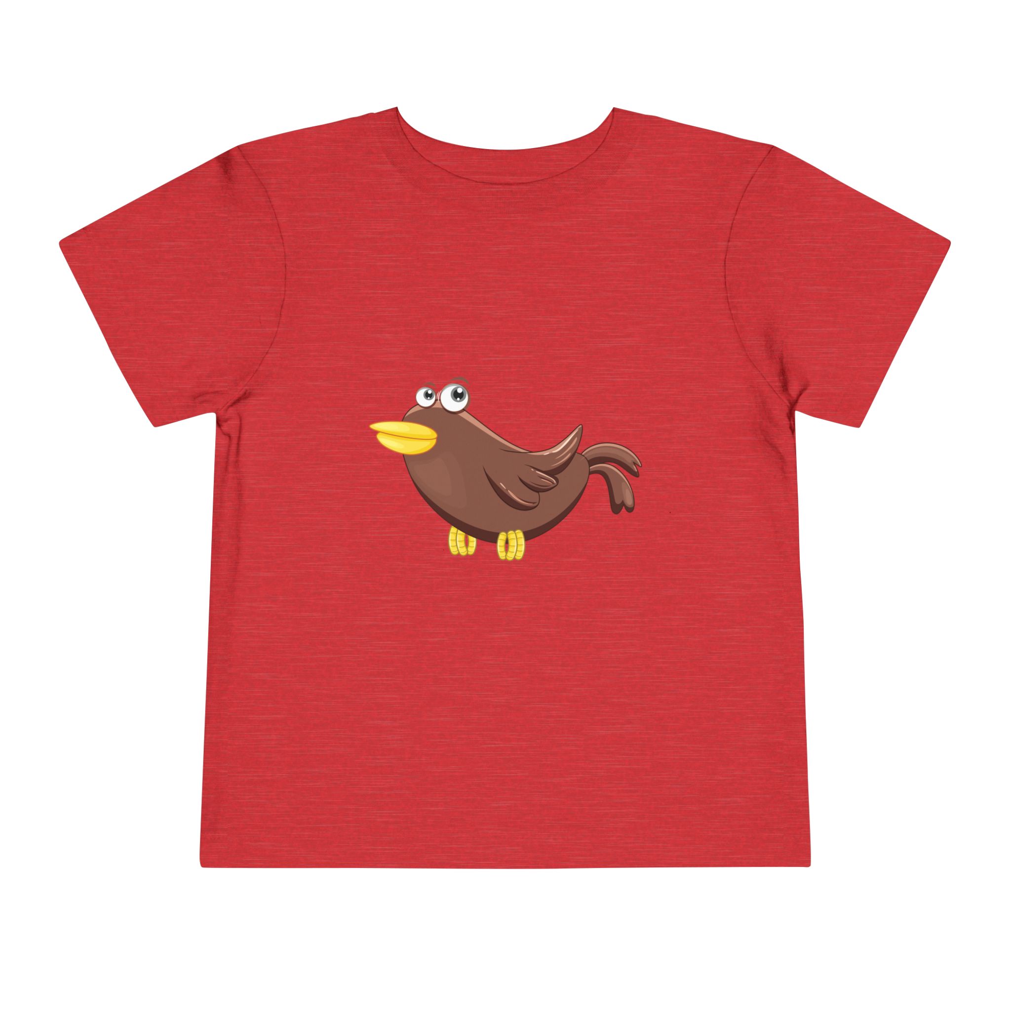 Cute Cartoon Brown Bird Toddler T-Shirt – Adorable Bird Graphic Tee for Kids, Boys & Girls. - Image 25