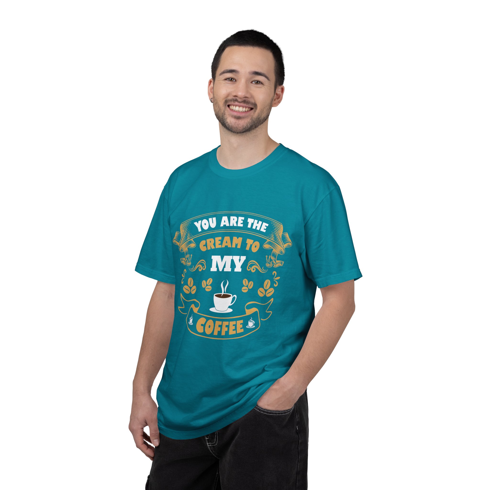 You Are the Cream to My Coffee T-Shirt – Vintage Coffee Lover Graphic Tee for Cute Romantic Vibes. - Image 26