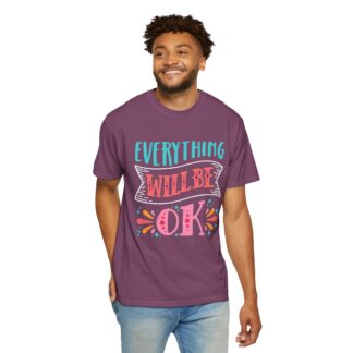 Casual Positive Quote T-Shirt for Good Vibes - Everything Will Be OK Unisex Tee - Image 46
