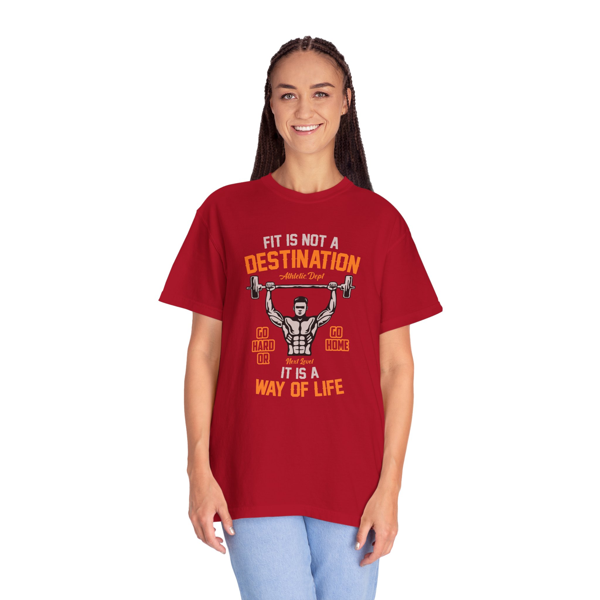 b2 - 6.16 - Fit Is Not a Destination It’s a Way of Life T-Shirt – Motivational Fitness Graphic Tee for Healthy Living, Discipline & Everyday Strength. - Image 51