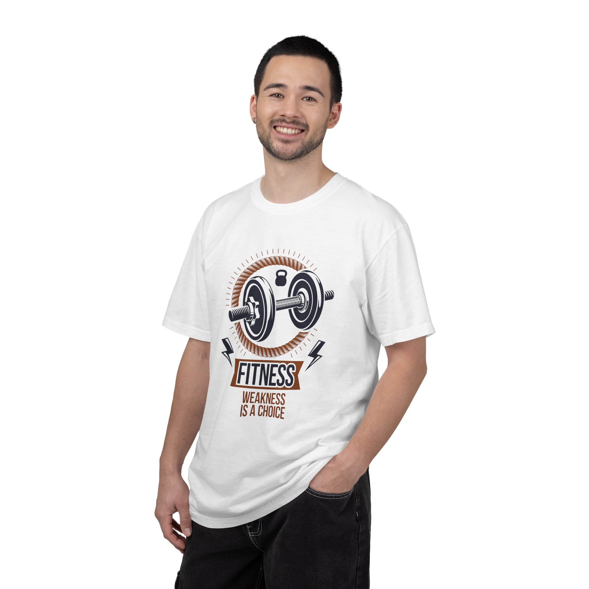 Fitness T-Shirt — "Fitness: Weakness Is A Choice" Motivational Gym Tee. - Image 2