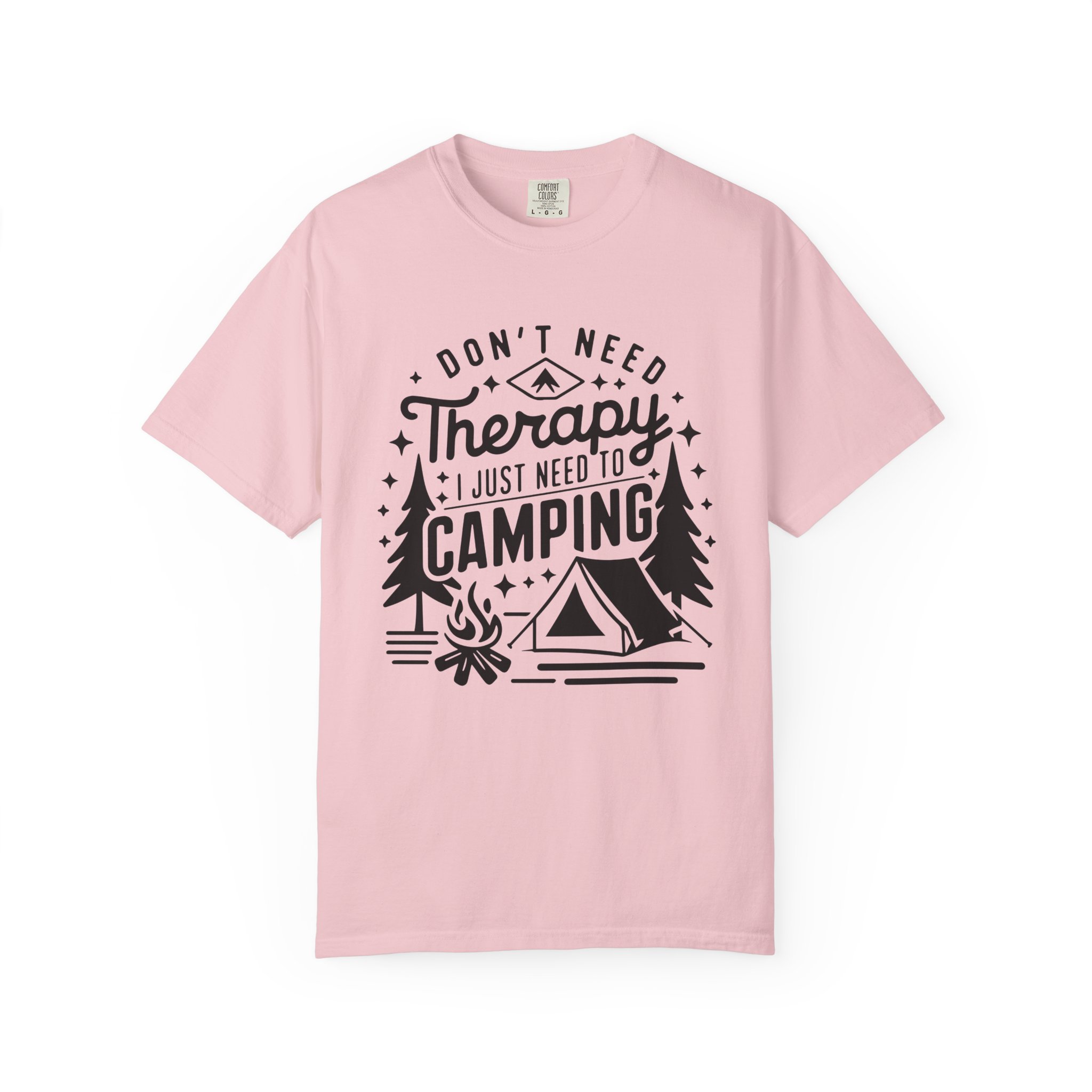Camping Therapy T-Shirt | Unisex Garment-Dyed Tee for Outdoor Lovers, Perfect Gift for Campers, Nature Lovers, and Adventure Seekers. - Image 49
