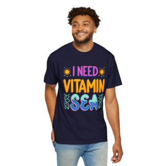 Funny summer quote t-shirt - Beachy Vibes - I Need Vitamin Sea - Image 22
