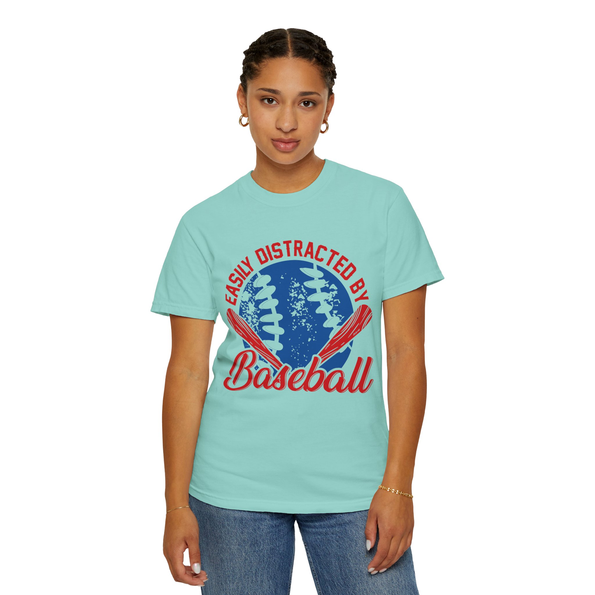 Unisex Baseball T-Shirt - Easily Distracted by Baseball, Sporty Tee, Gift for Baseball Lovers, Summer Wear, Casual Apparel. - Image 28