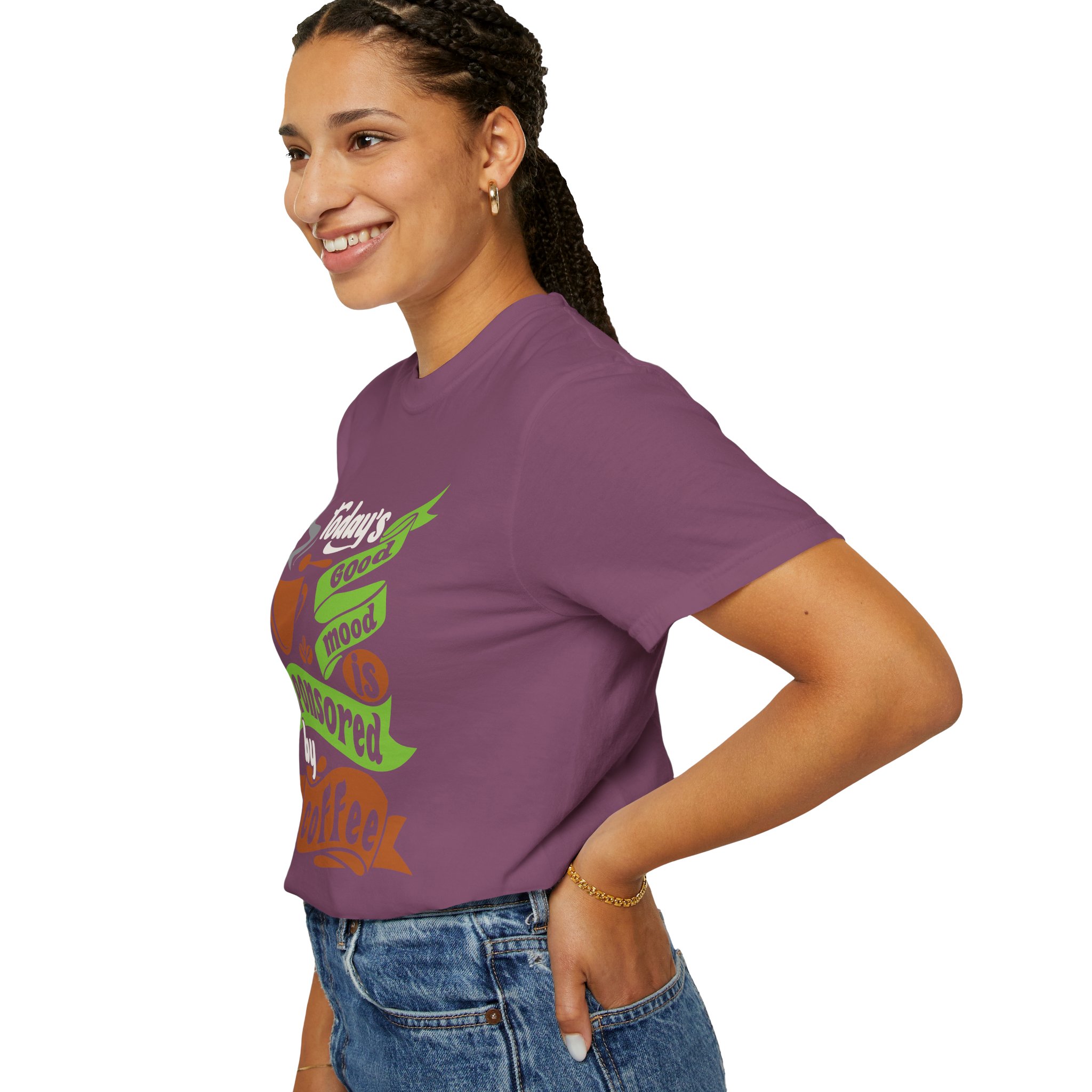 b2 - 1.12 - Today’s Good Mood Sponsored by Coffee T-Shirt – Positive Coffee Lover Graphic Tee for Happy Vibes & Daily Energy. - Image 53
