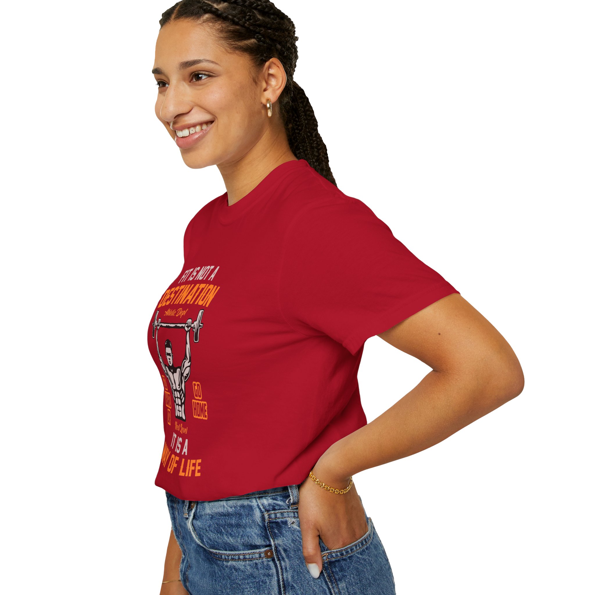 b2 - 6.16 - Fit Is Not a Destination It’s a Way of Life T-Shirt – Motivational Fitness Graphic Tee for Healthy Living, Discipline & Everyday Strength. - Image 53