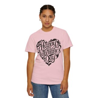 Happy Valentine’s Day Script Heart T-Shirt – Romantic Love Graphic Tee for Couples, Gift Giving & Festive Celebration. - Image 52
