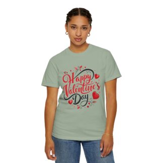 Happy Valentine’s Day Heart Design T-Shirt – Romantic Valentine Graphic Tee for Couples, Love Gift & Festive Wear. - Image 20
