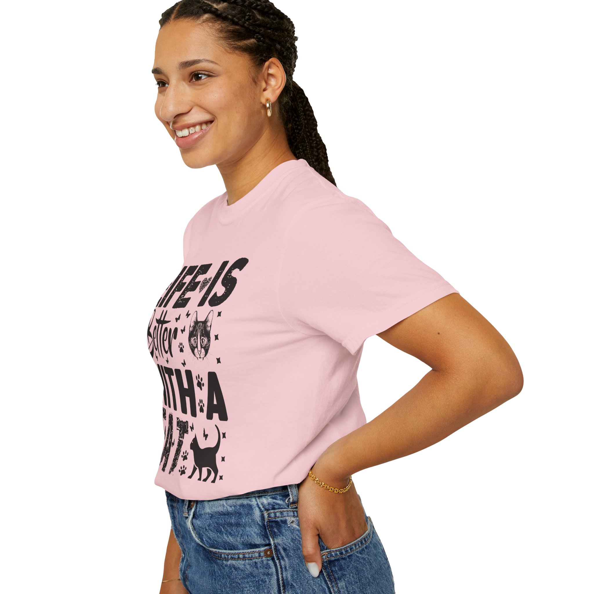 C - 5.18 - Life Is Better With A Cat lover T-Shirt. - Image 5