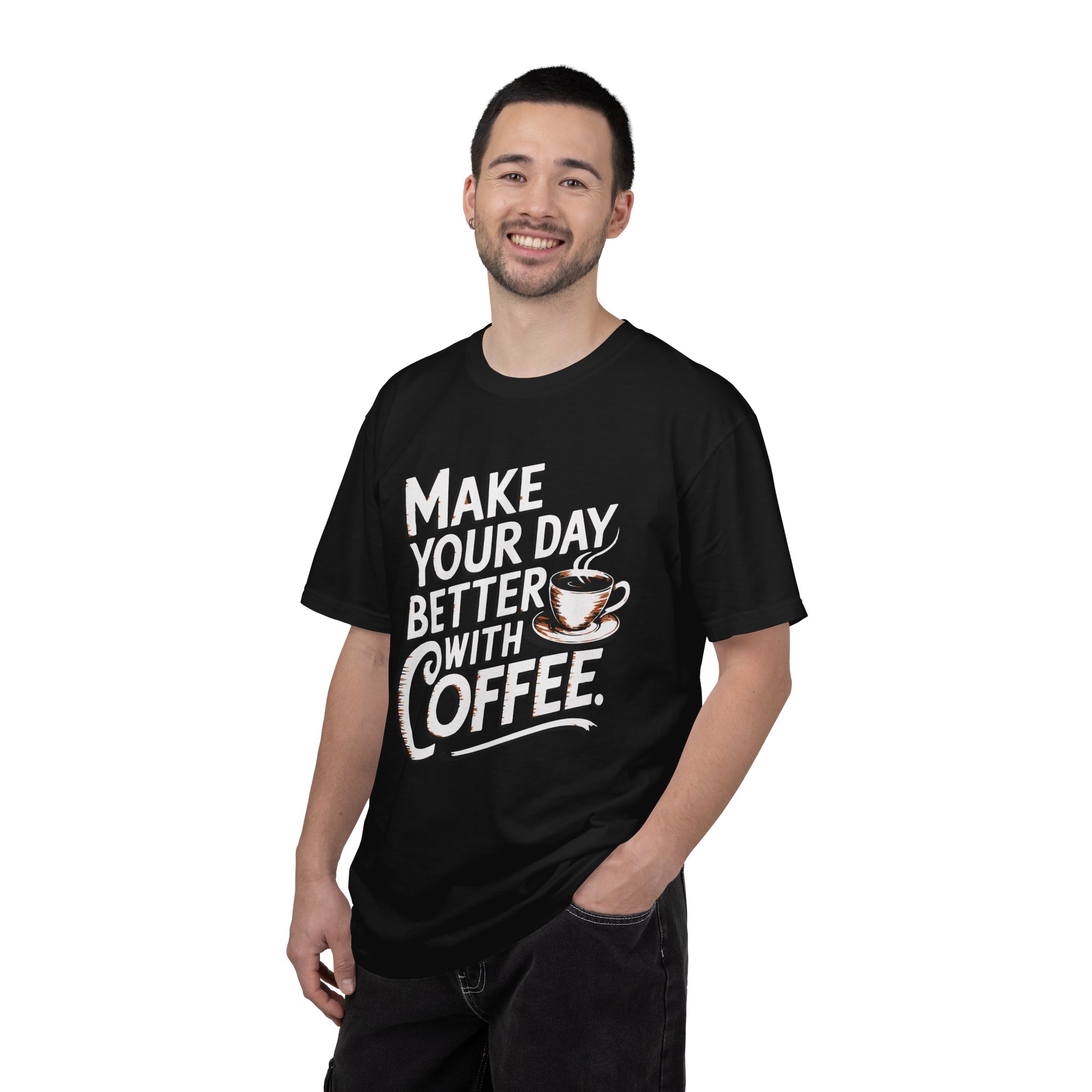 b2 - 1.14 - Make Your Day Better With Coffee T-Shirt – Positive Coffee Lover Graphic Tee for Daily Motivation & Good Vibes. - Image 26