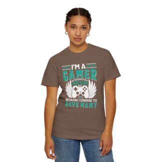 Game Controller Tshirt Gamer Style & Passion - I’m a Gamer Controller Wings Unisex Tee - Image 12