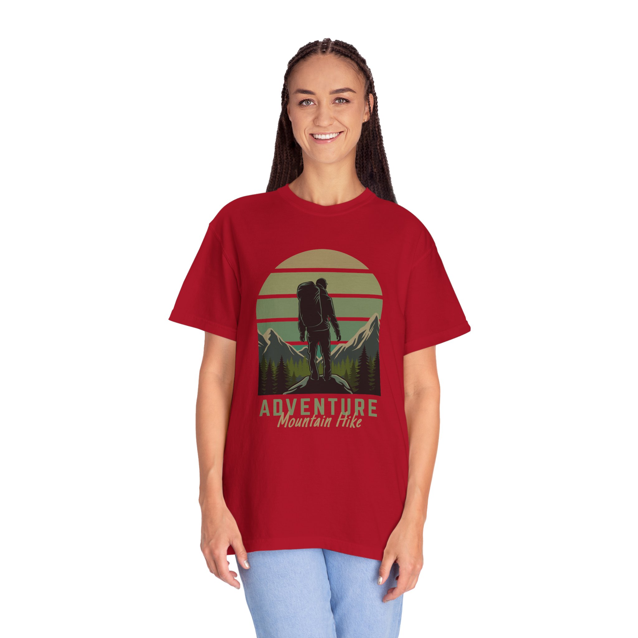 Adventure Mountain Hike T-Shirt | Unisex Garment-Dyed Tee | Nature Lover Gift | Outdoor Adventure Apparel | Hiking Outfit. - Image 51