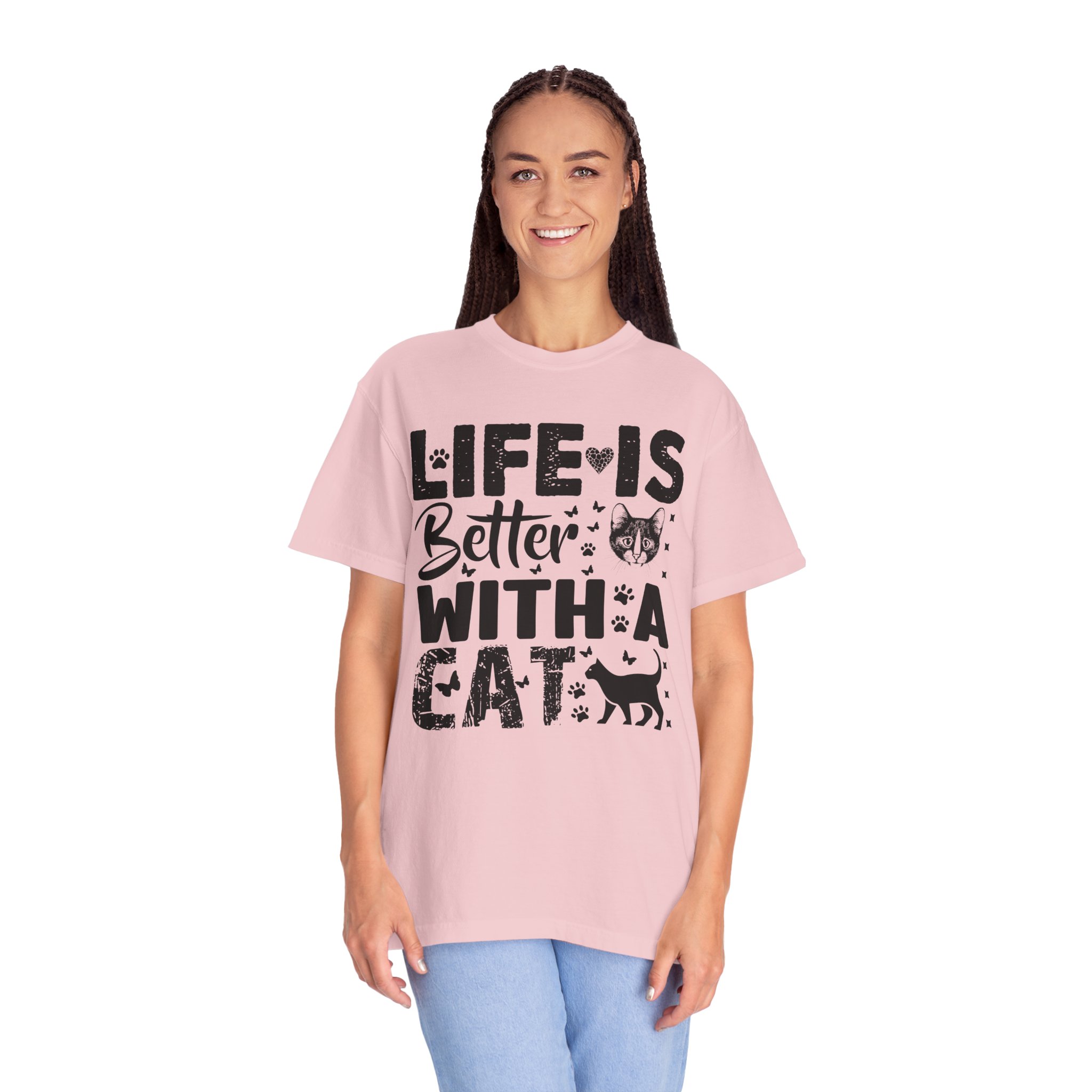 C - 5.18 - Life Is Better With A Cat lover T-Shirt. - Image 3
