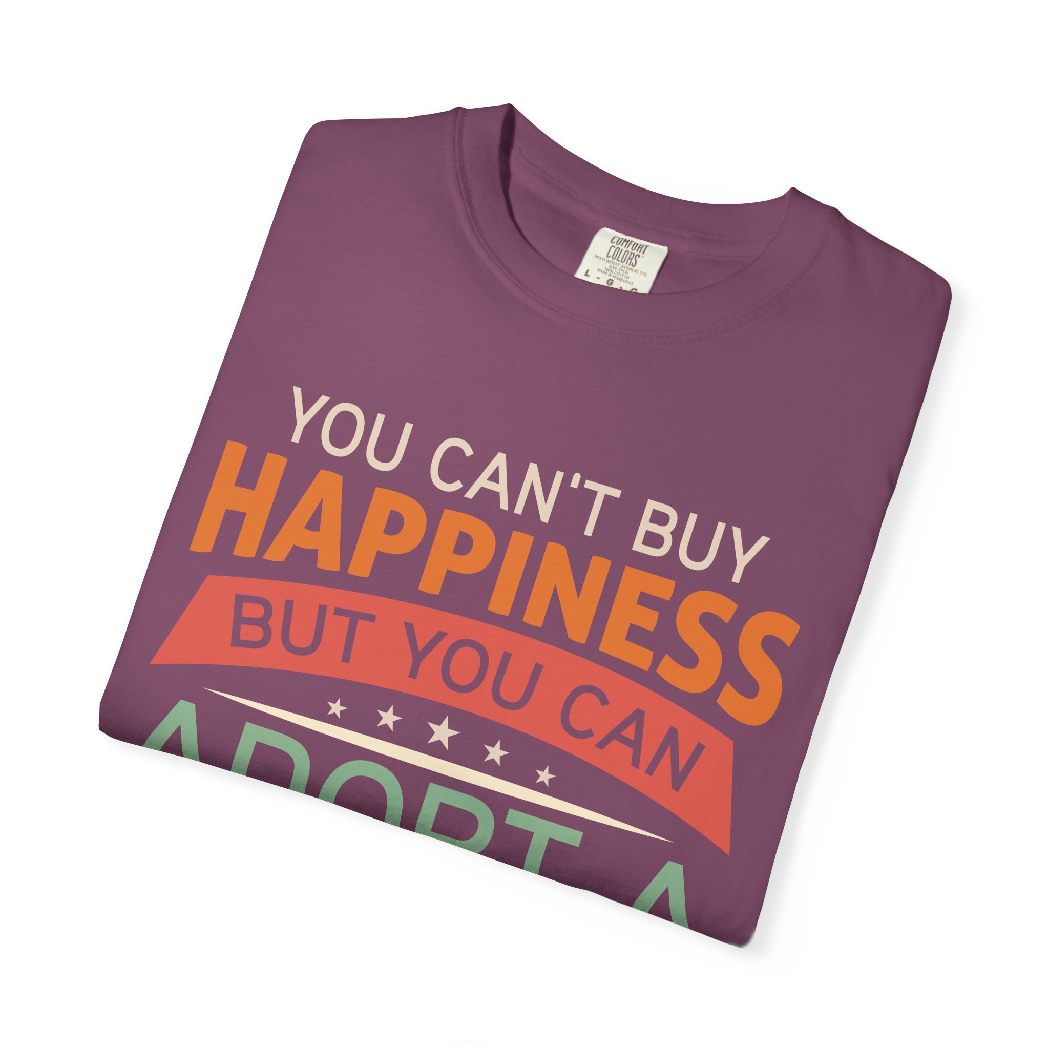 b2 - 5.16 - You Can’t Buy Happiness But You Can Adopt a Cat T-Shirt – Rescue Cat Lover Graphic Tee for Adoption Awareness & Heartwarming Pet Vibes. - Image 47