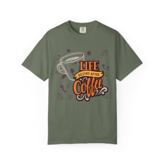 Coffee drinkers t-shirt – Life Begins After Coffee - Image 9