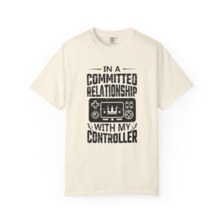 Funny gamer Tshirt for Console Players - Committed to My Controller Unisex Tee - Image 17