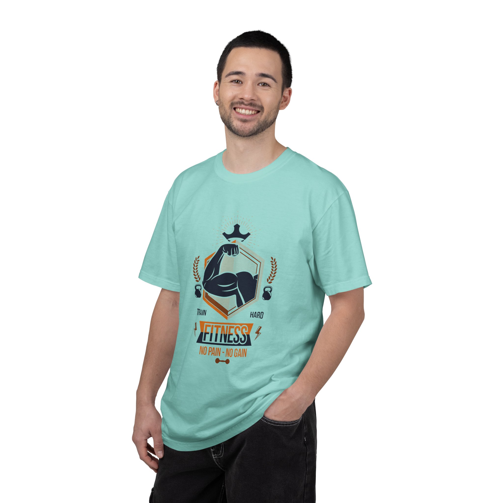 Fitness Gym T-Shirt — "Train Hard, No Pain No Gain" Workout Tee. - Image 26