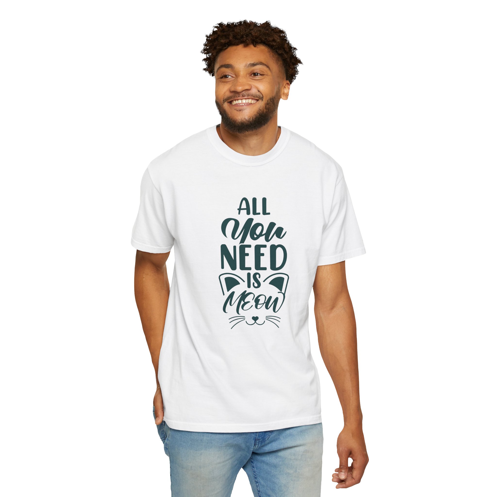 All You Need Is Meow T-Shirt – Cute Cat Lover Graphic Tee for Men & Women, Casual Everyday Wear & Perfect Gift Giving - Image 14
