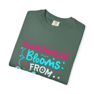 Inspirational quotes Tshirts for Self Love - Happiness Blooms From Within Unisex Tee - Image 31