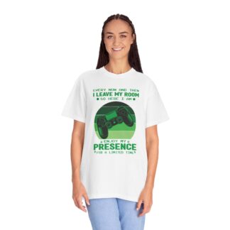 I Leave My Room So Here I Am T-Shirt – Retro Green Gamer Controller Tee for Video Game Lovers & Gamers. - Image 3