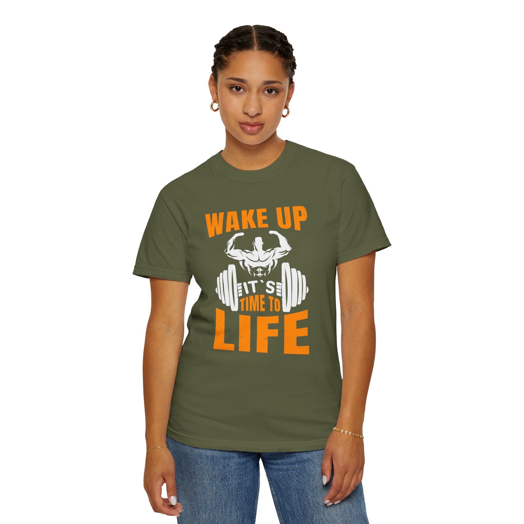 b2 - 6.19 - Wake Up It’s Time to Lift T-Shirt – Motivational Weightlifting Graphic Tee for Early Grind, Strength & Gym Dedication. - Image 12