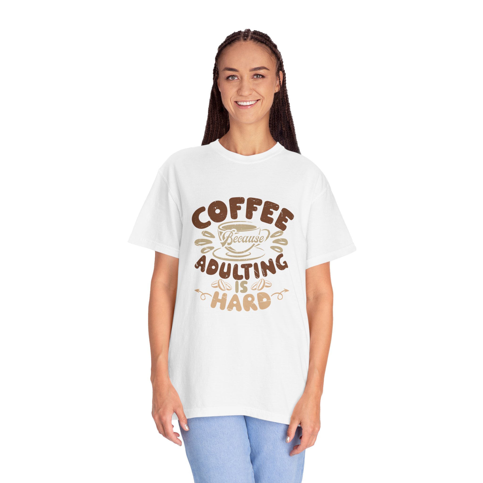 Coffee Adulting is Hard T-Shirt, Funny Tee, Gift for Coffee Lovers, Unisex Graphic Shirt, Casual Wear. - Image 11