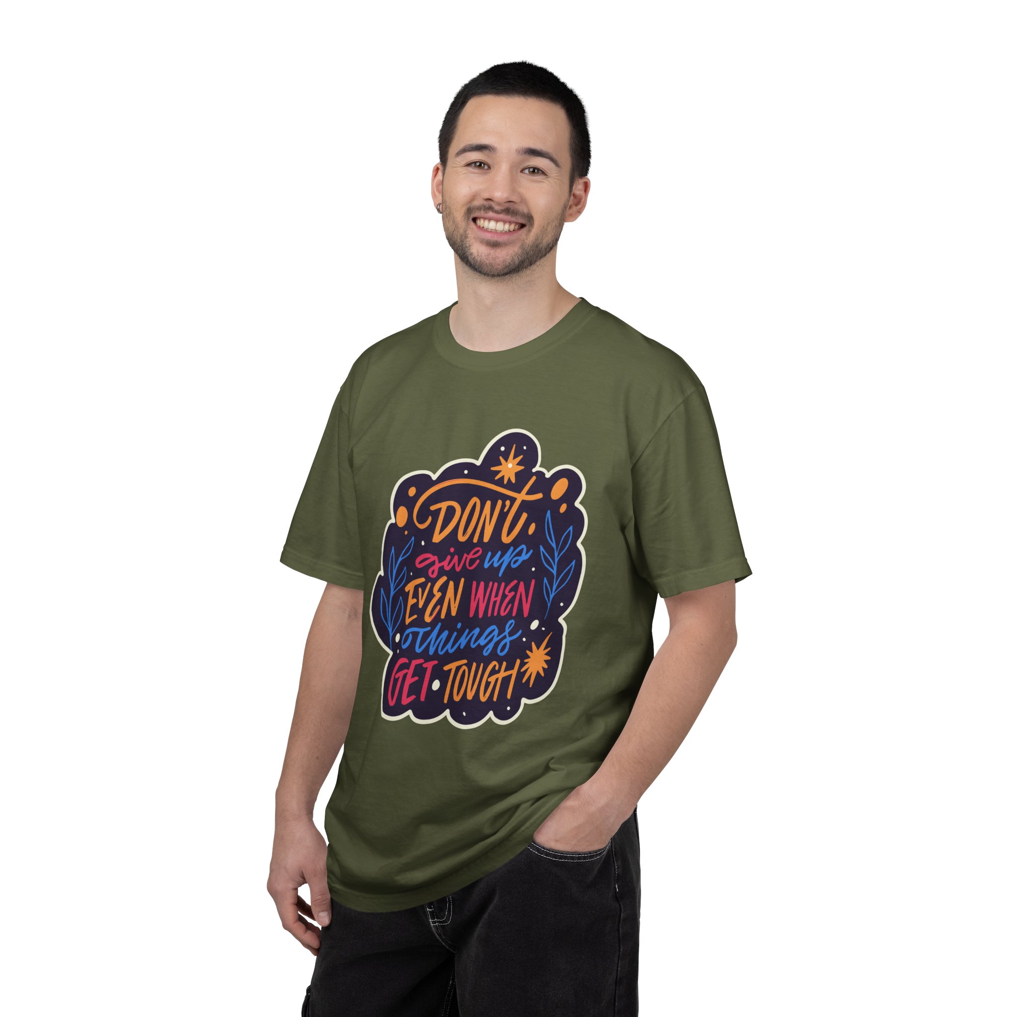 Don't Give Up T-Shirt – Inspirational Motivational Quote Graphic Tee for Positivity, Strength & Determination. - Image 10