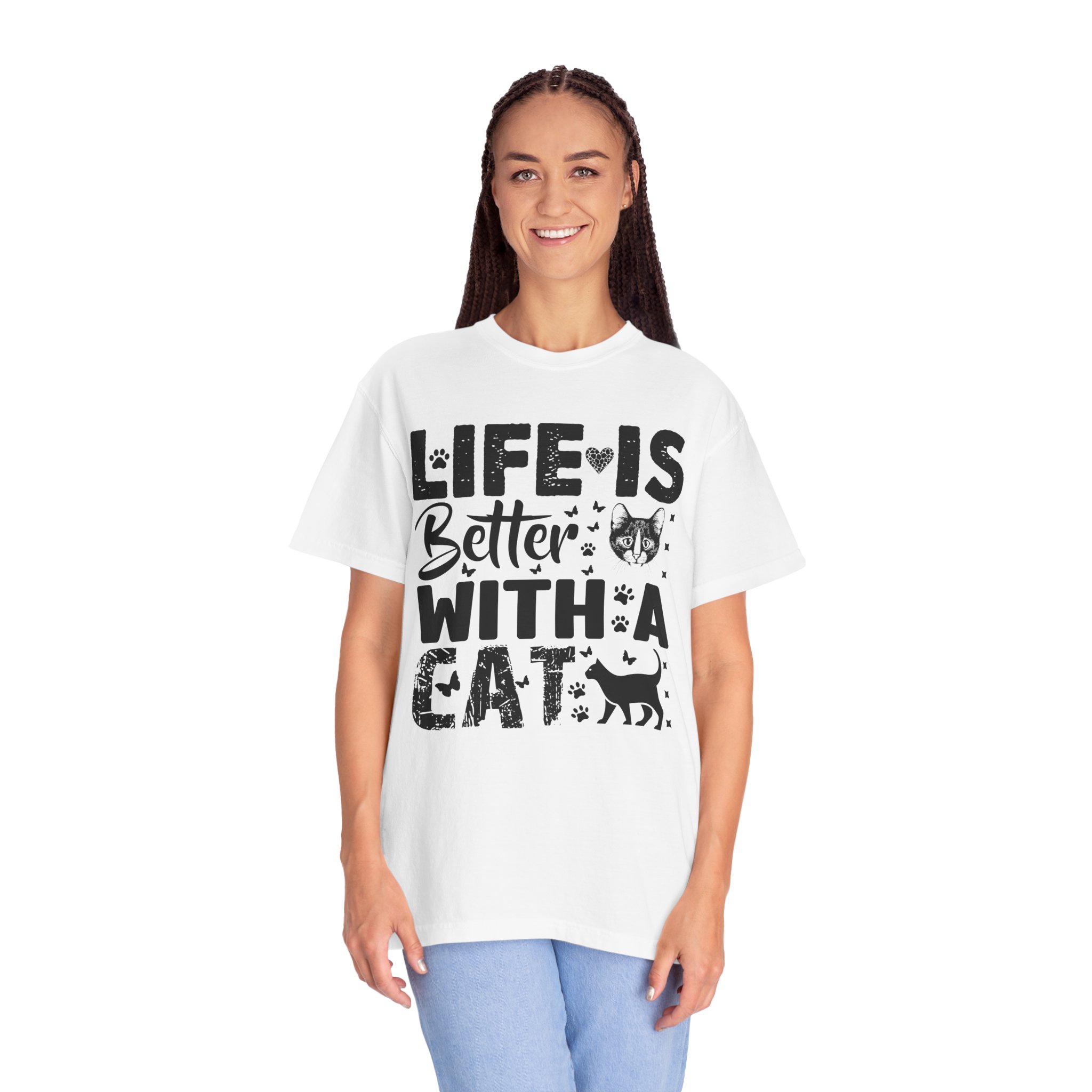 C - 5.18 - Life Is Better With A Cat lover T-Shirt. - Image 11