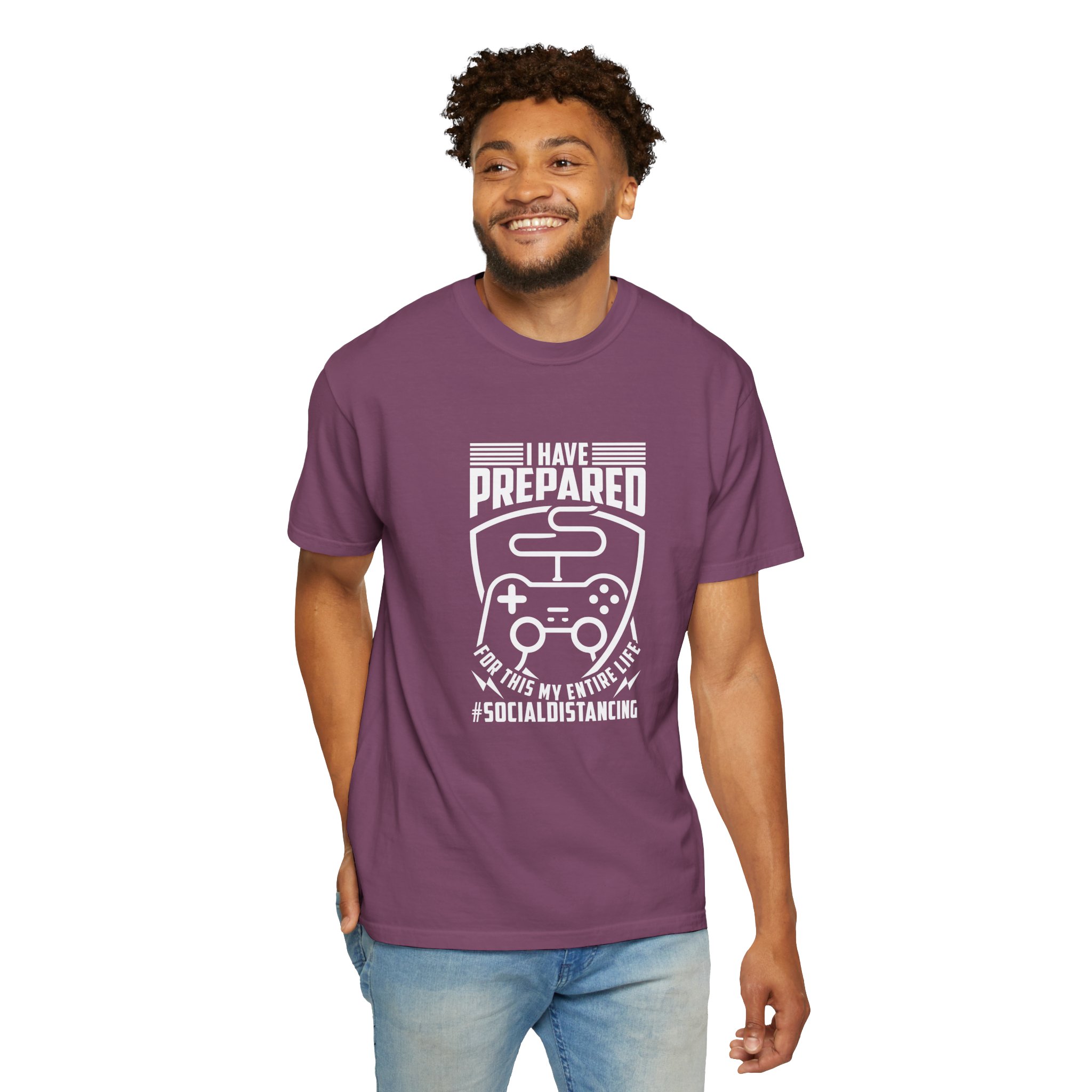 Gaming Social Distancing T-Shirt, Funny Gamer Tee, Gift for Gamers, Quarantine Humor Shirt, Video Game Apparel. - Image 30