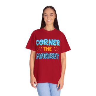 Retro sarcastic tee for Bold Ambition - Corner the Market Unisex Tee - Image 51
