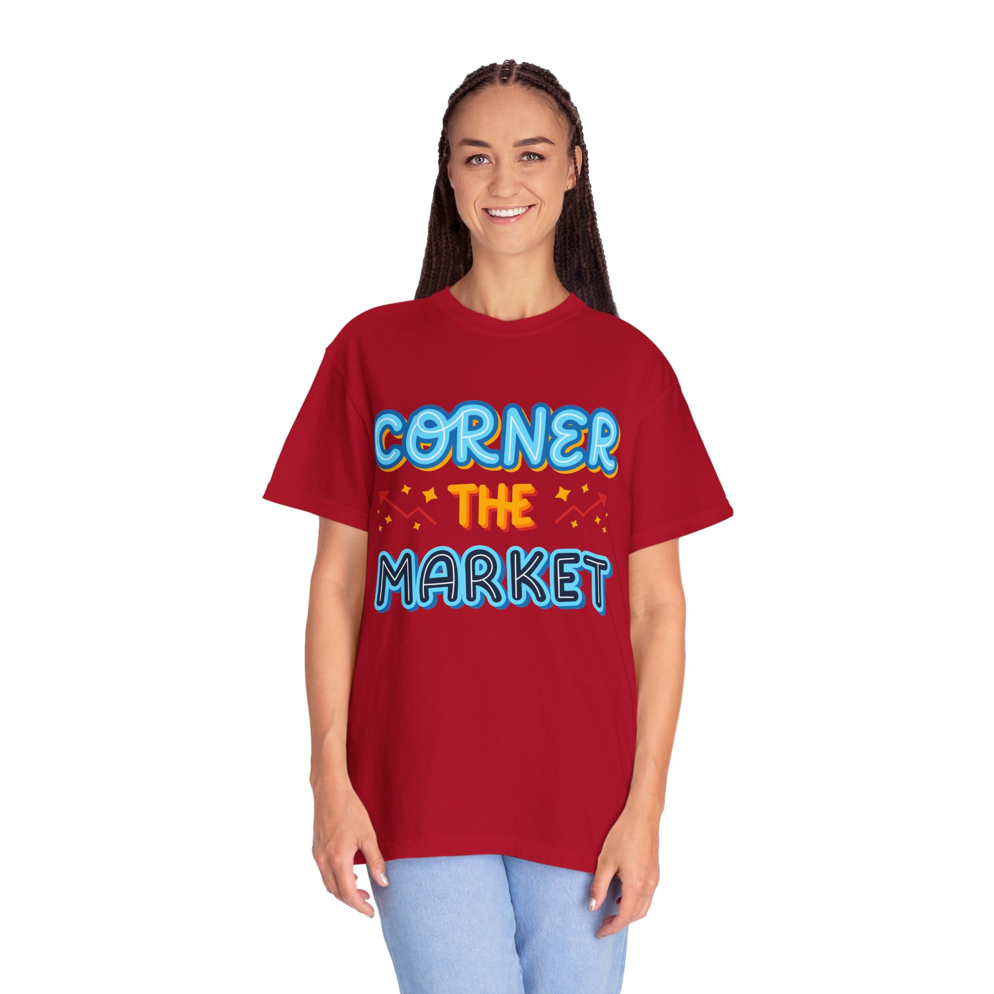 b2 - 2.8c - Corner the Market T-Shirt – Retro Neon Graphic Tee for Ambition, Hustle & Bold Business Vibes. - Image 51