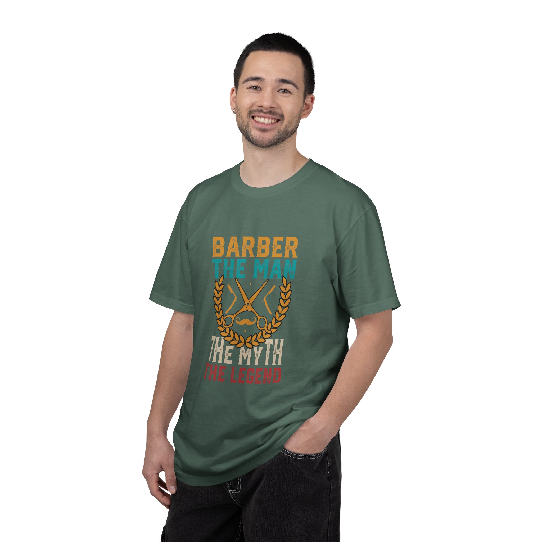 Barber Legend T-Shirt: Unisex Garment-Dyed Tee for Barbers, Father's Day Gift, Casual Wear, Barber Shop Apparel, Unique Gift Idea. - Image 18