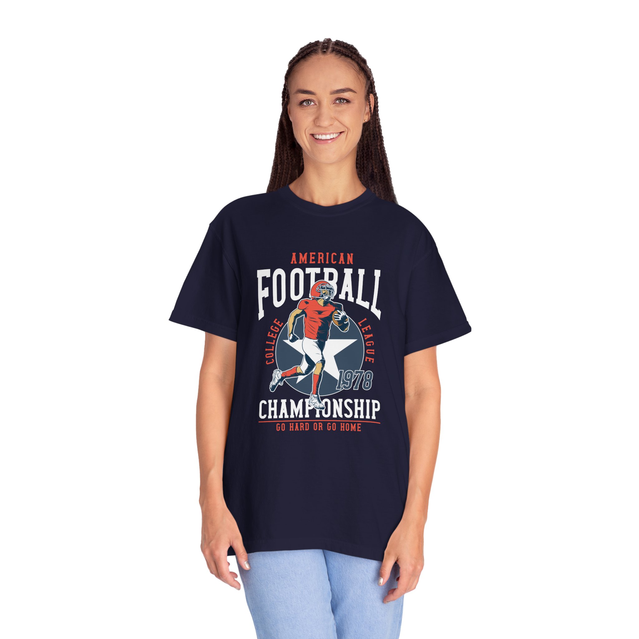 C - 16.19 - Vintage Football Championship T-Shirt, Sports Tee, Unisex Apparel, Gift for Football Fans, Casual Wear, Retro Style, Game Day Shir. - Image 27