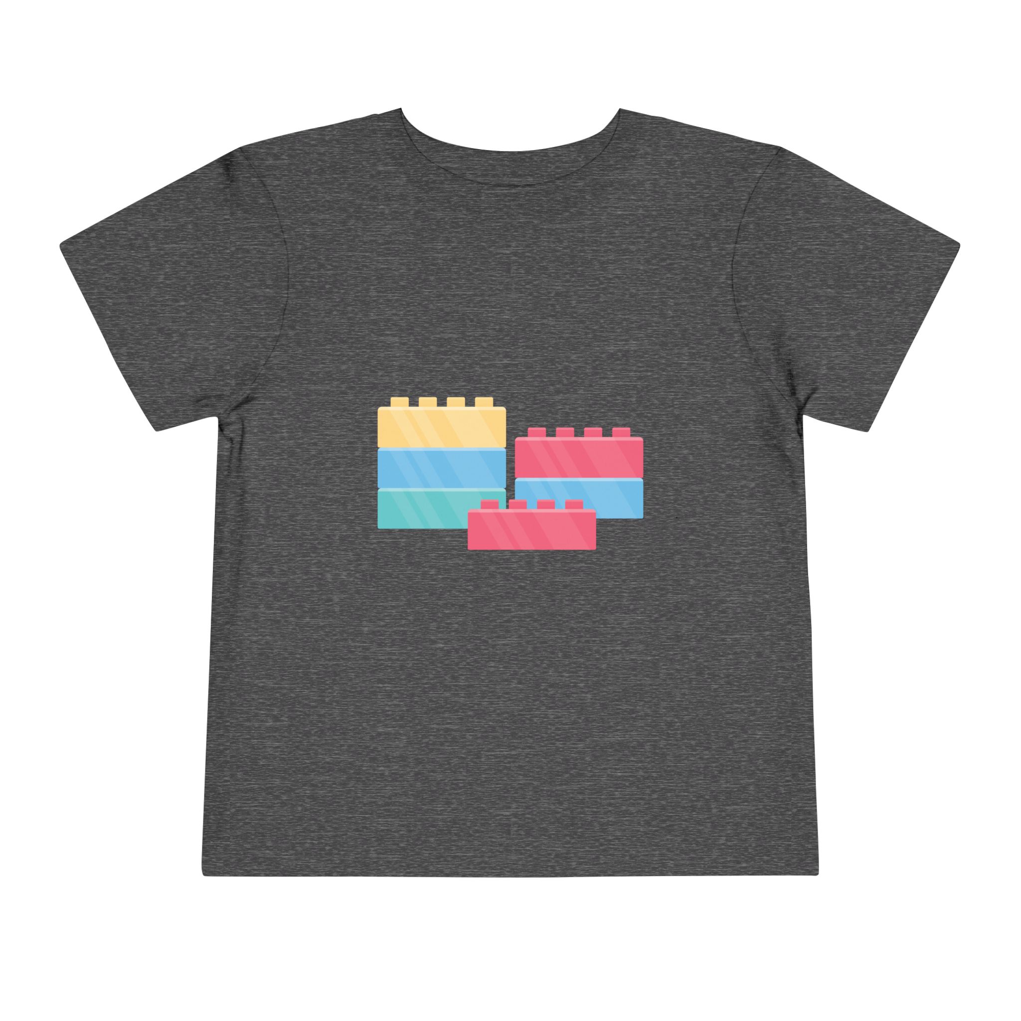 Colorful Building Blocks Toddler T-Shirt – Cute Kids Graphic Tee for Boys & Girls. - Image 17