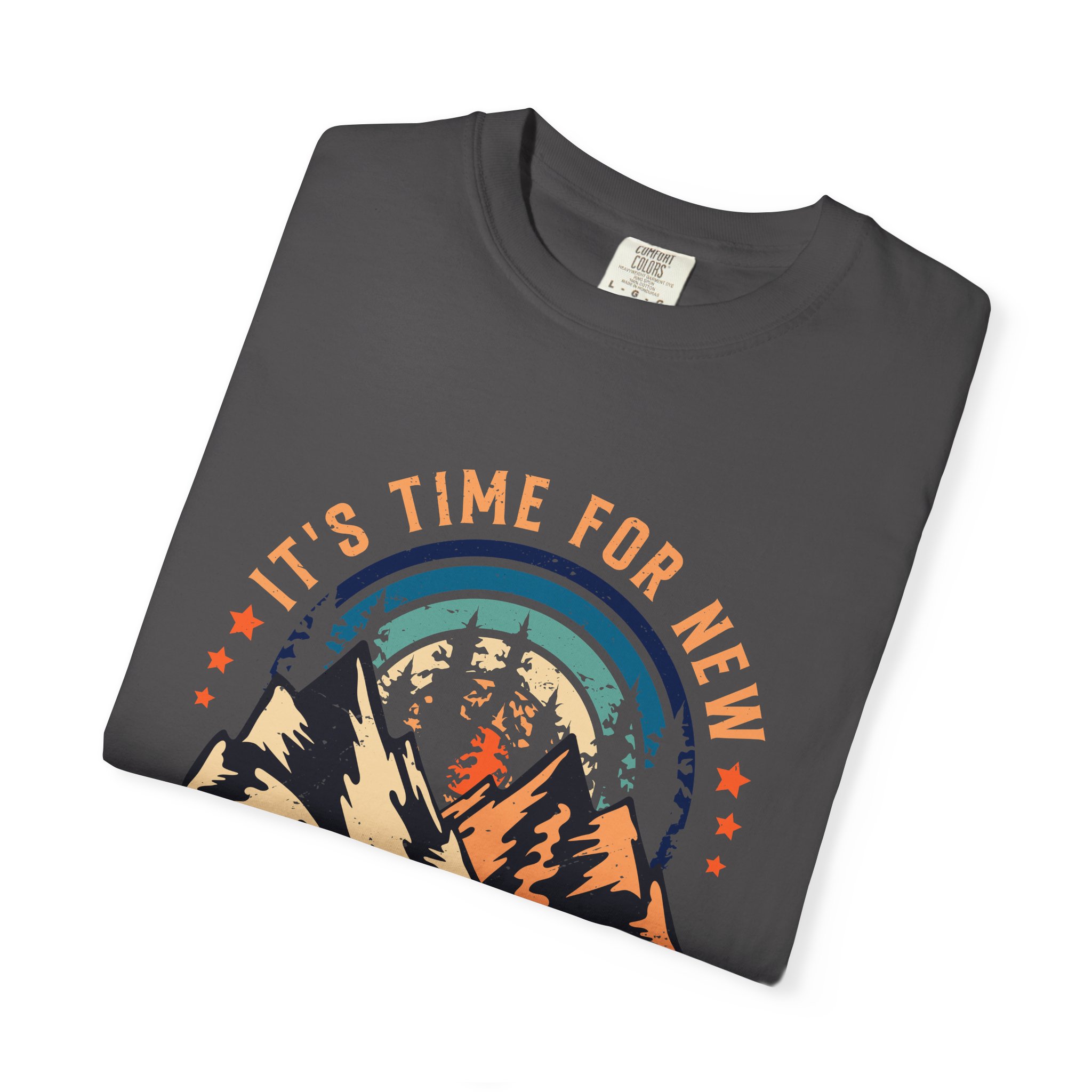 Adventure Awaits Unisex Garment-Dyed T-shirt, Perfect for Outdoor Lovers, Casual Wear, Vacation, Gifts for Adventurers. - Image 23
