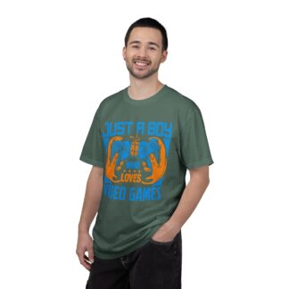 Game Controller T Shirt for Young Gamers - Just a Boy Who Loves Video Games Unisex Tee - Image 18