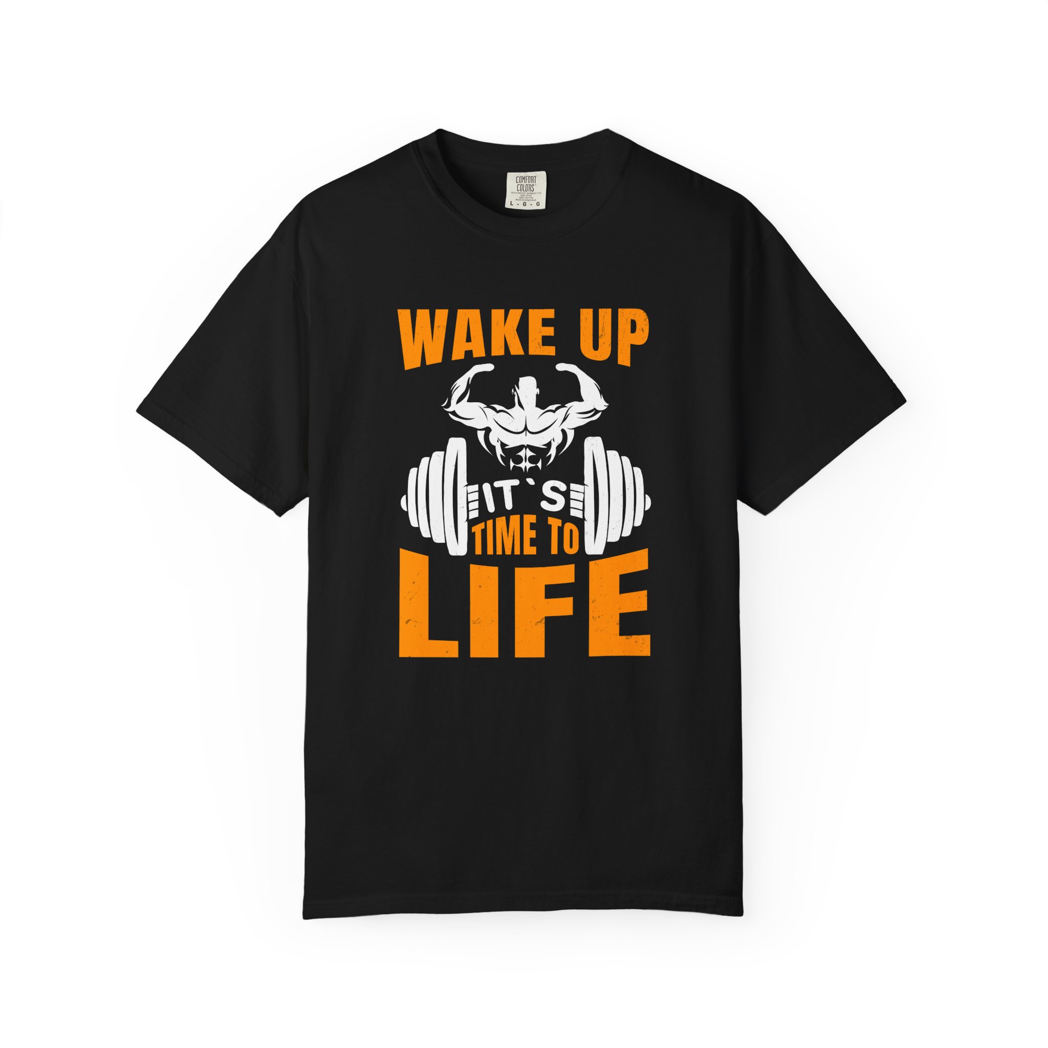 b2 - 6.19 - Wake Up It’s Time to Lift T-Shirt – Motivational Weightlifting Graphic Tee for Early Grind, Strength & Gym Dedication.